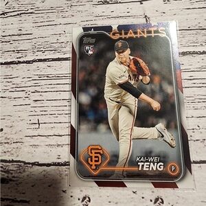 2024 Topps Update KAI-WEI TENG Independence Day Parallel Rookie RC #US212 /76